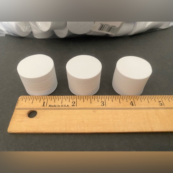 Darice Foamies Foam Shapes Fake Faux Marshmallows larger size lot of 95 - Picture 3 of 9